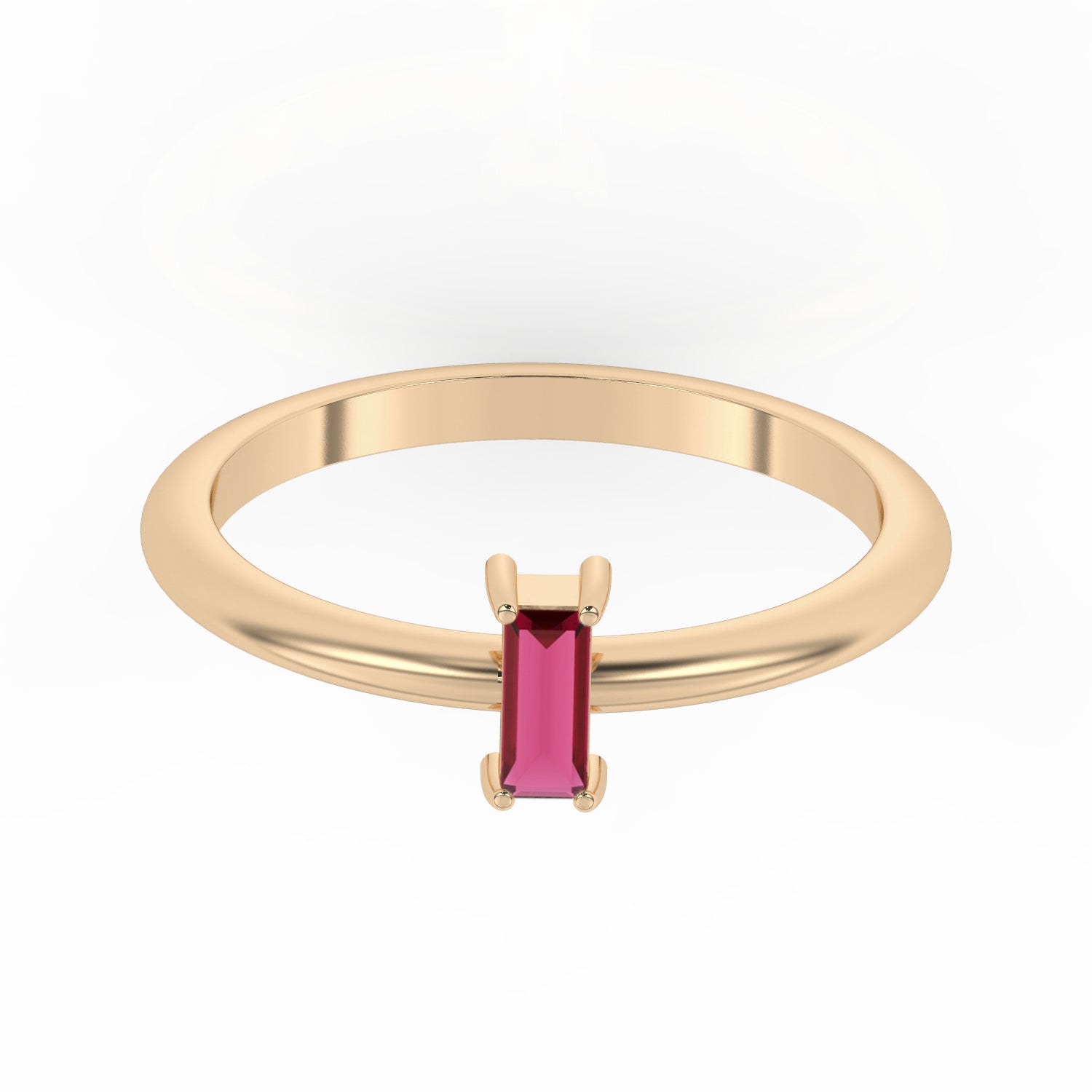 Baguette Stacking Ring Ruby – Shahla Karimi