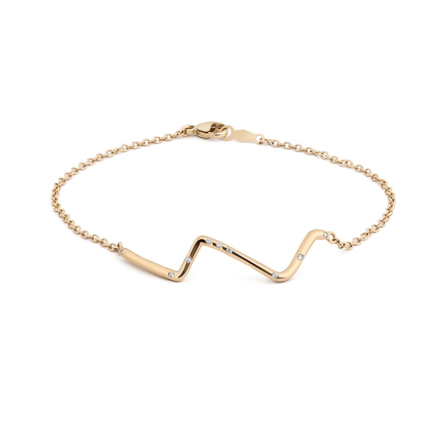 Subway Series Necklace - Lower East Side to Upper West Side 14K Yellow Gold