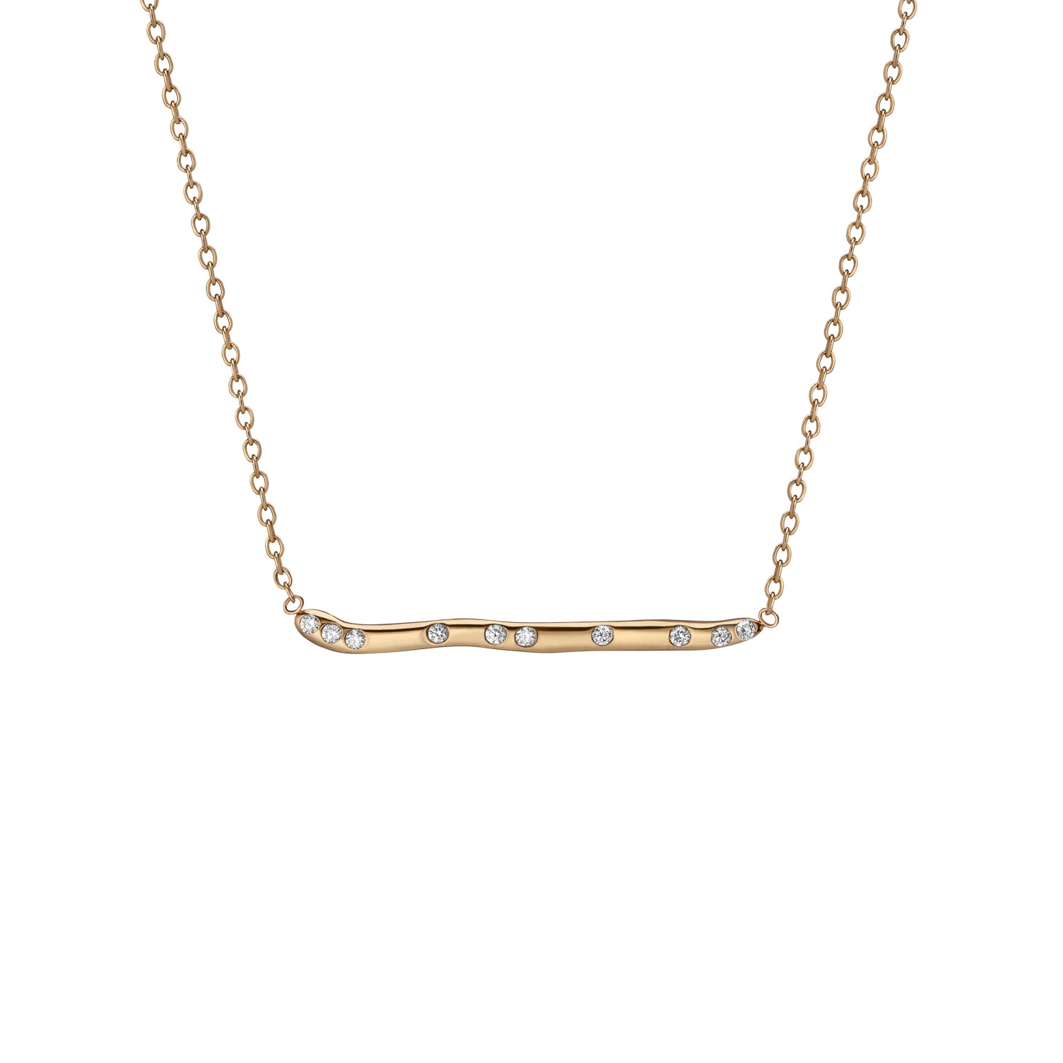 Subway Series Necklace - Lower East Side to Upper West Side 14K Yellow Gold