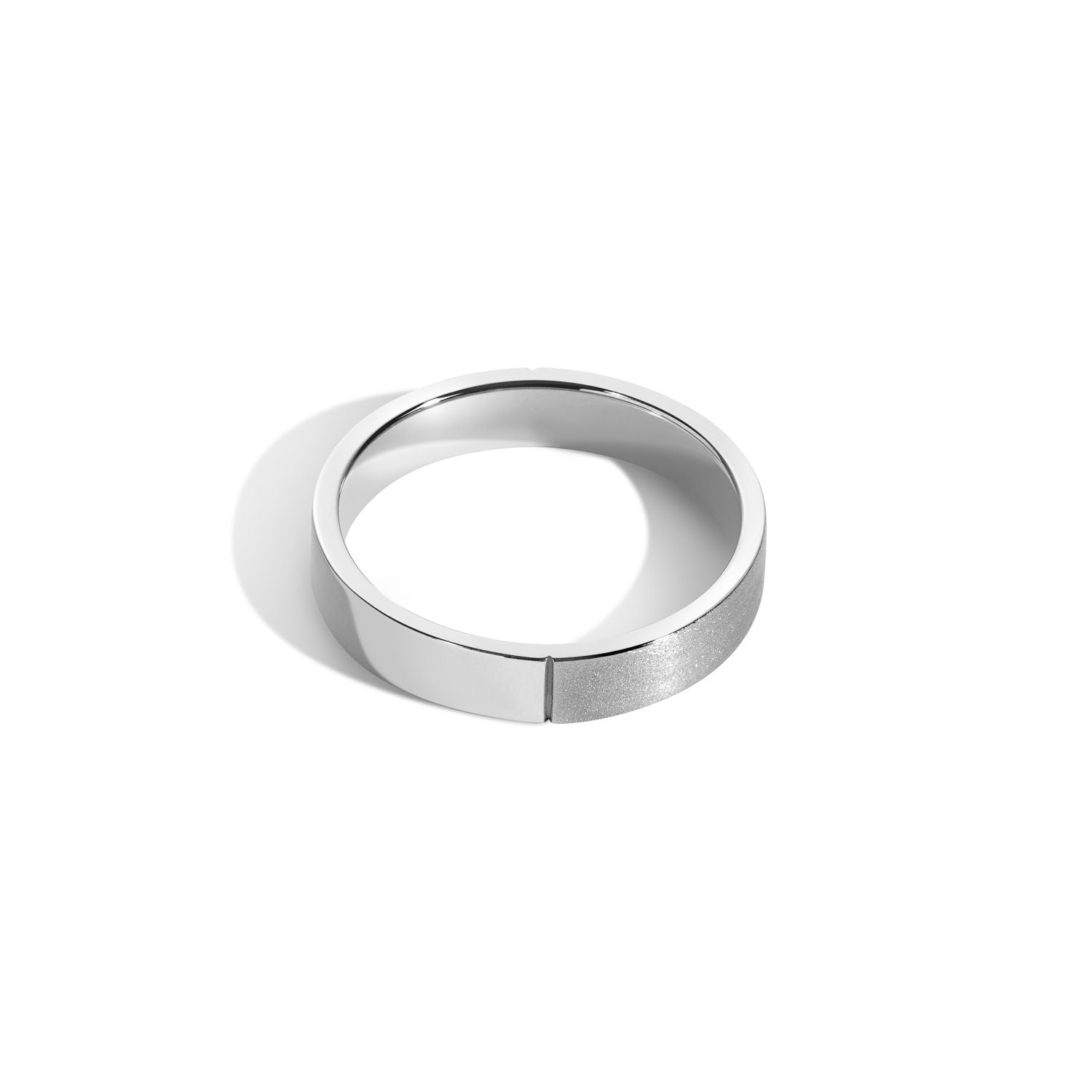 Shahla Karimi Jewelry Every Love 4mm Better Half Band - 14K White Gold or Platinum