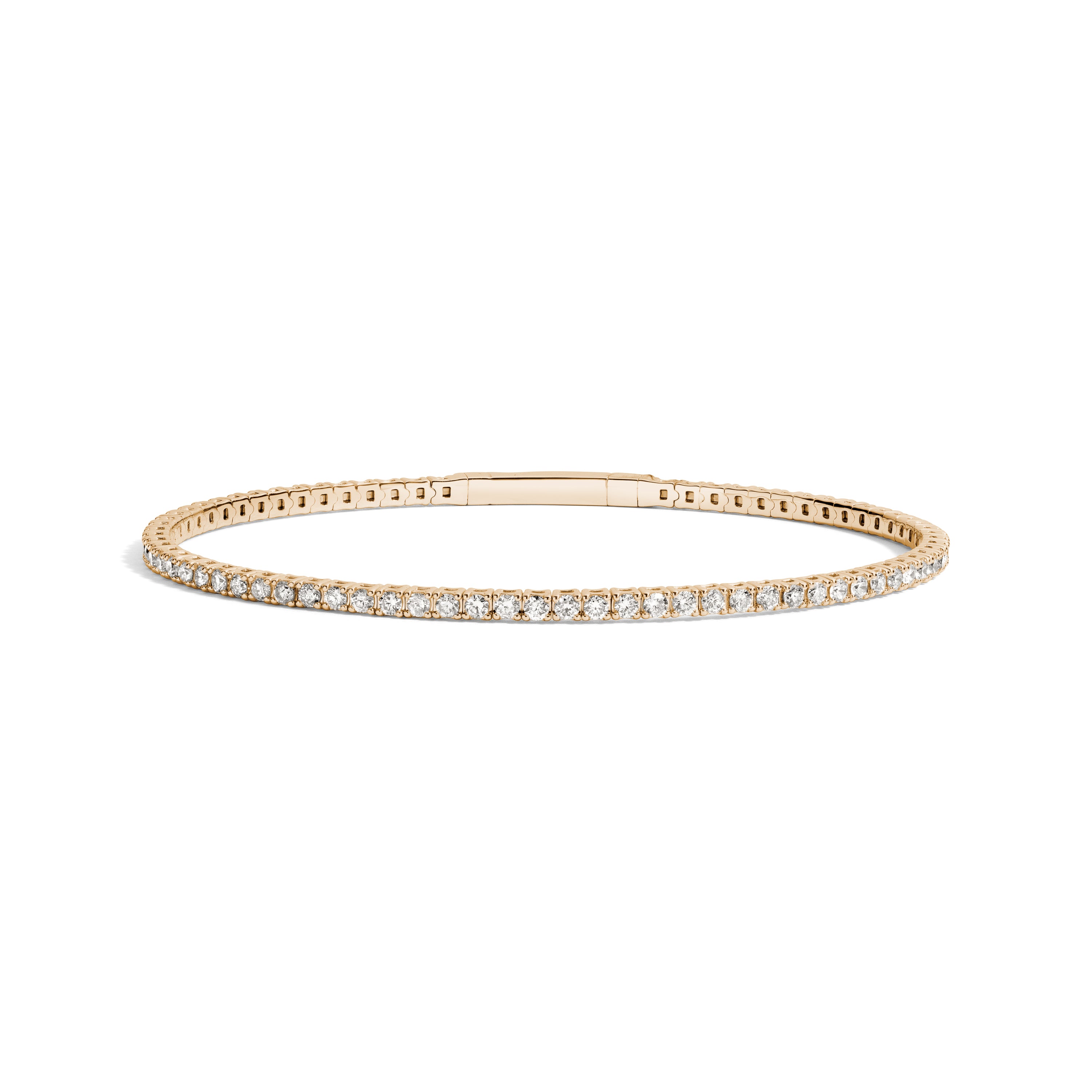 2 Ct. Diamond Tennis Bracelet Anniversary Gifts For Women In 14K Yellow  Gold