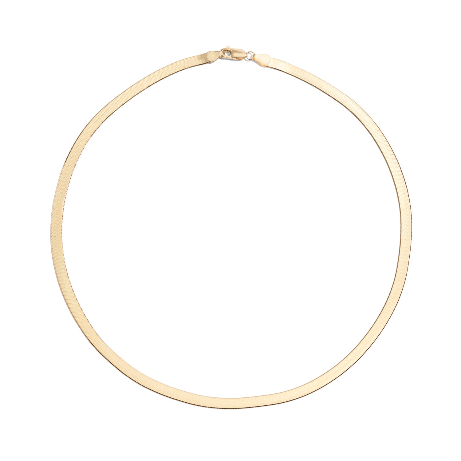 Herringbone Chain Necklace. 5mm in - Fine Jewelry by Rellery