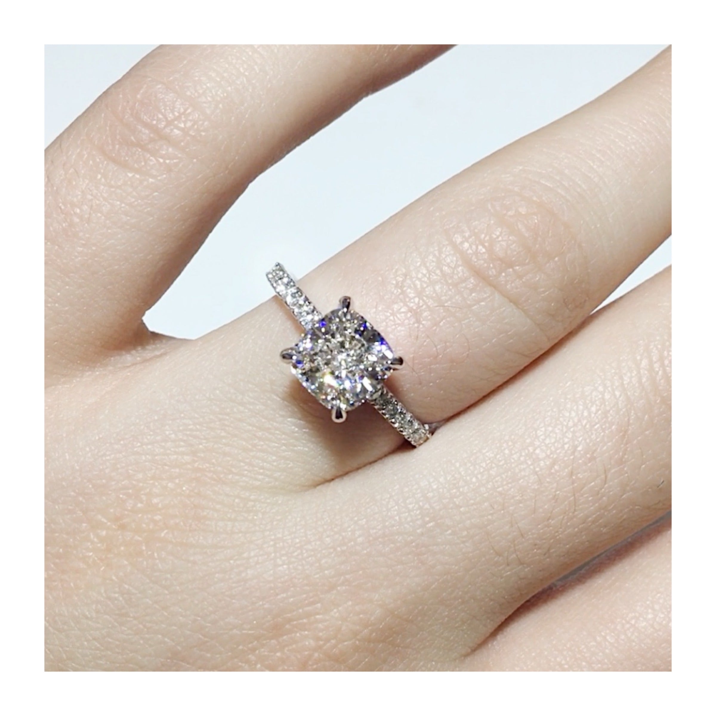 diamond ring on hand