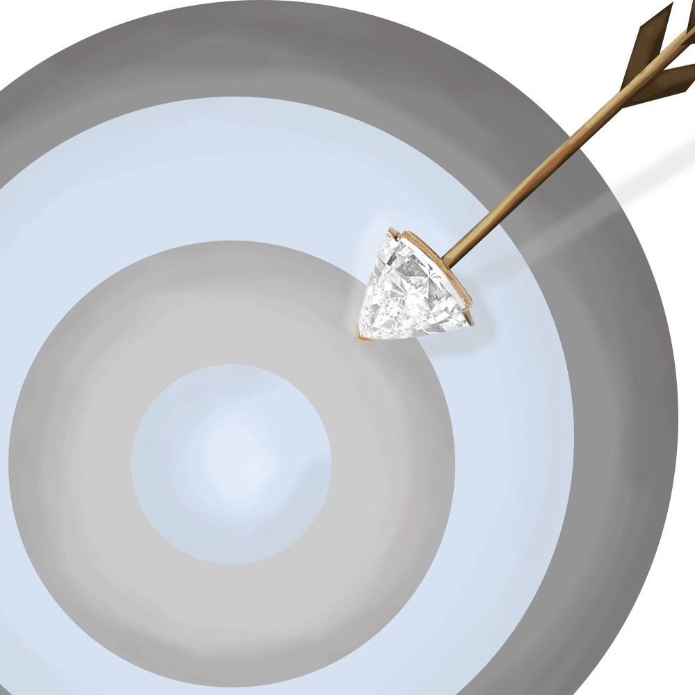diamond target and dart
