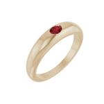 Shahla Karimi Bombe Ring with Oval Ruby