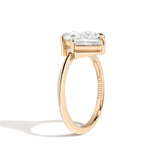 Shahla Karimi 2-Stone Pear Ring With Tapered Baguette 14K Yellow Gold