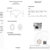 Diamond certification with IGI logo on white background