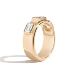 Shahla Karimi Aether X Shahla Cast Iron Engagement Ring 14K Yellow Gold