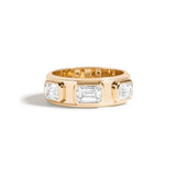 Shahla Karimi Aether X Shahla Cast Iron Engagement Ring 14K Yellow Gold