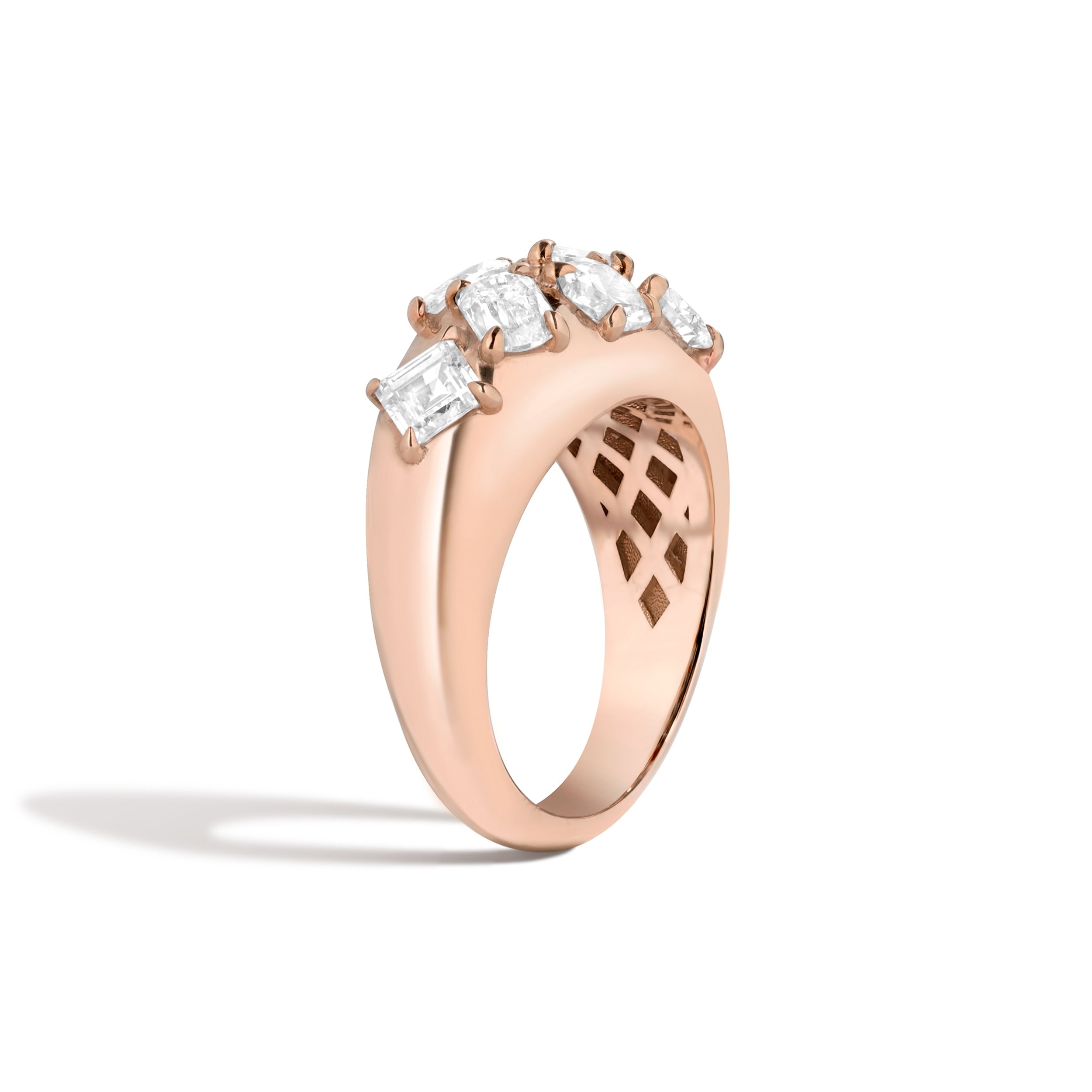 Shahla Karimi Azadi Bombe Cluster Ring 14K Rose Gold