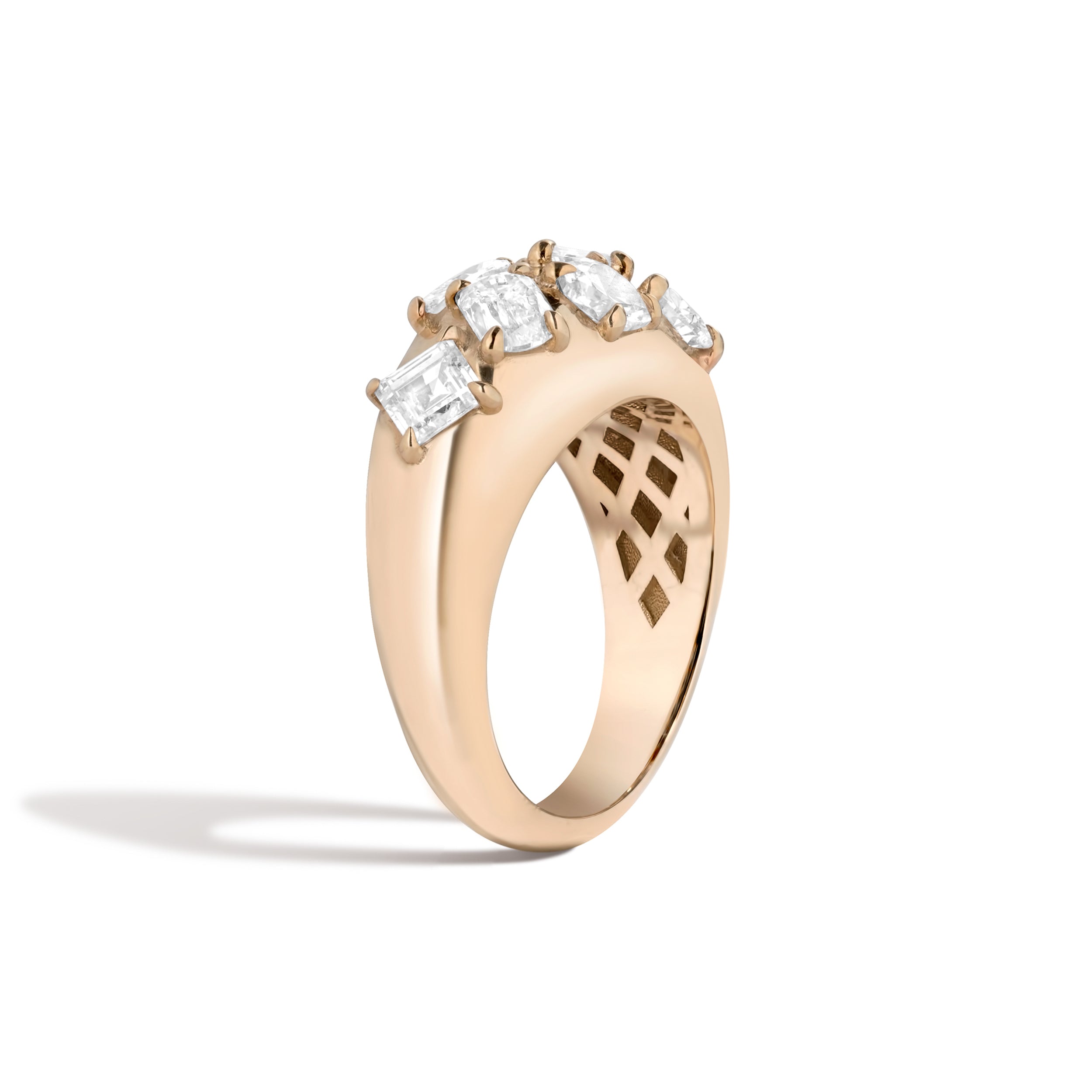 Shahla Karimi Azadi Bombe Cluster Ring 14K Yellow Gold