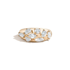 Shahla Karimi Azadi Bombe Cluster Ring 14K Yellow Gold