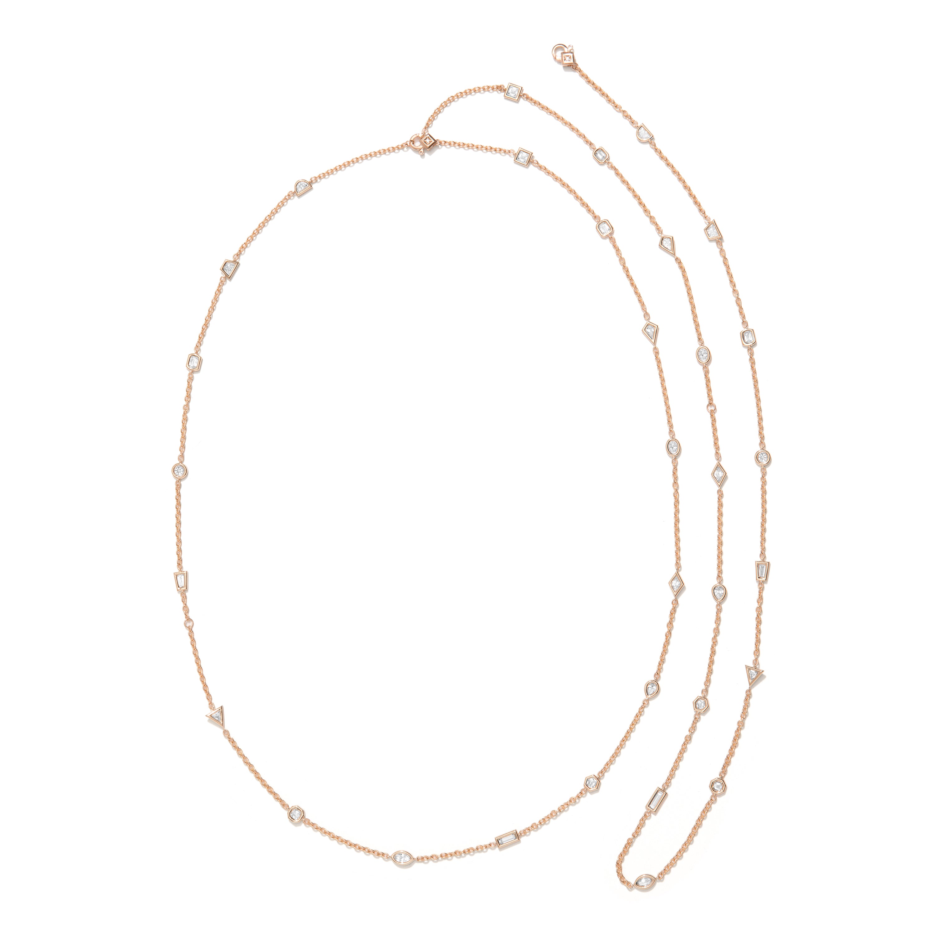 Azadi Puff-Set Convertible Body Chain by Shahla Karimi on white background