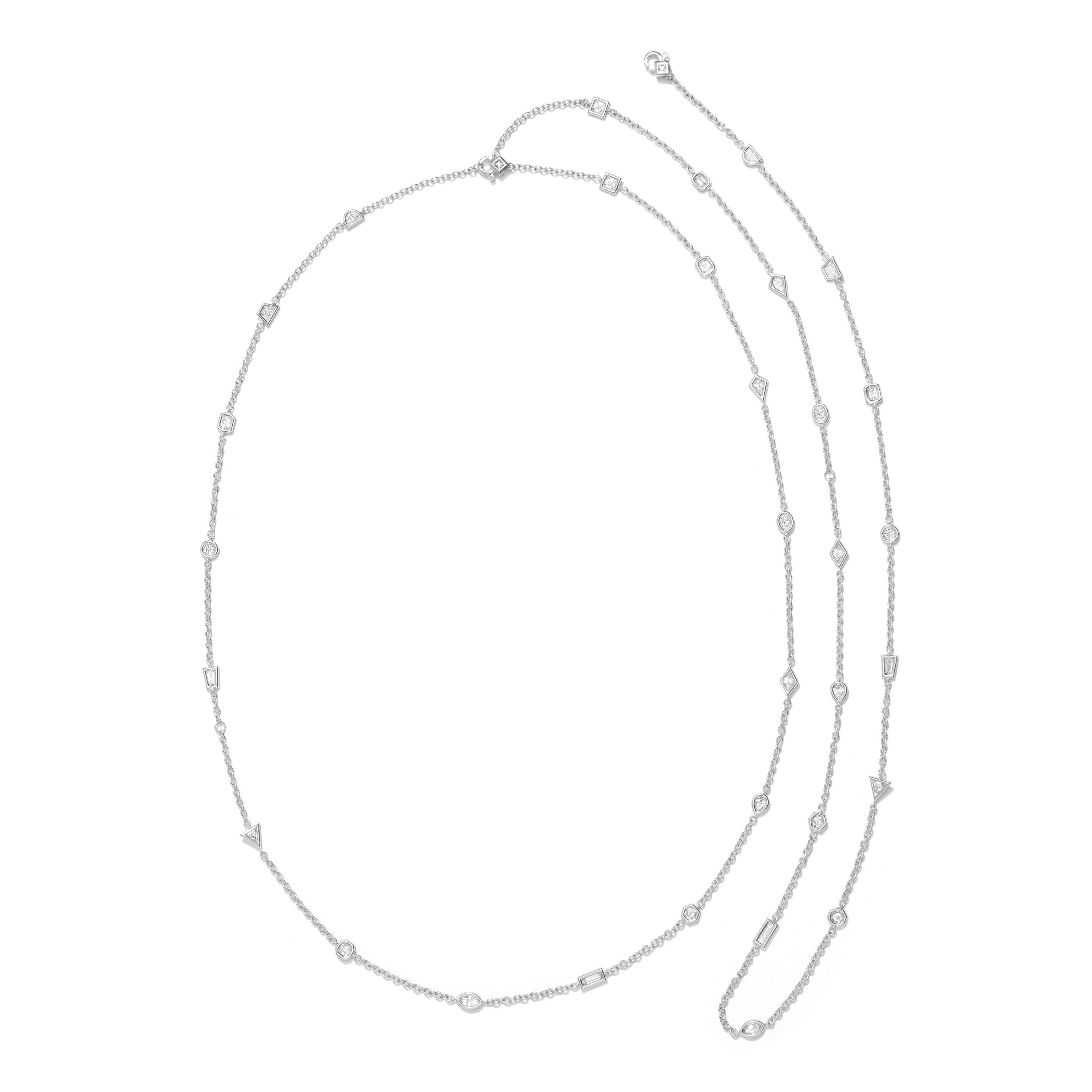 Azadi Puff-Set Convertible Body Chain by Shahla Karimi on white background