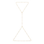 Azadi Puff-Set Convertible Body Chain by Shahla Karimi on white background