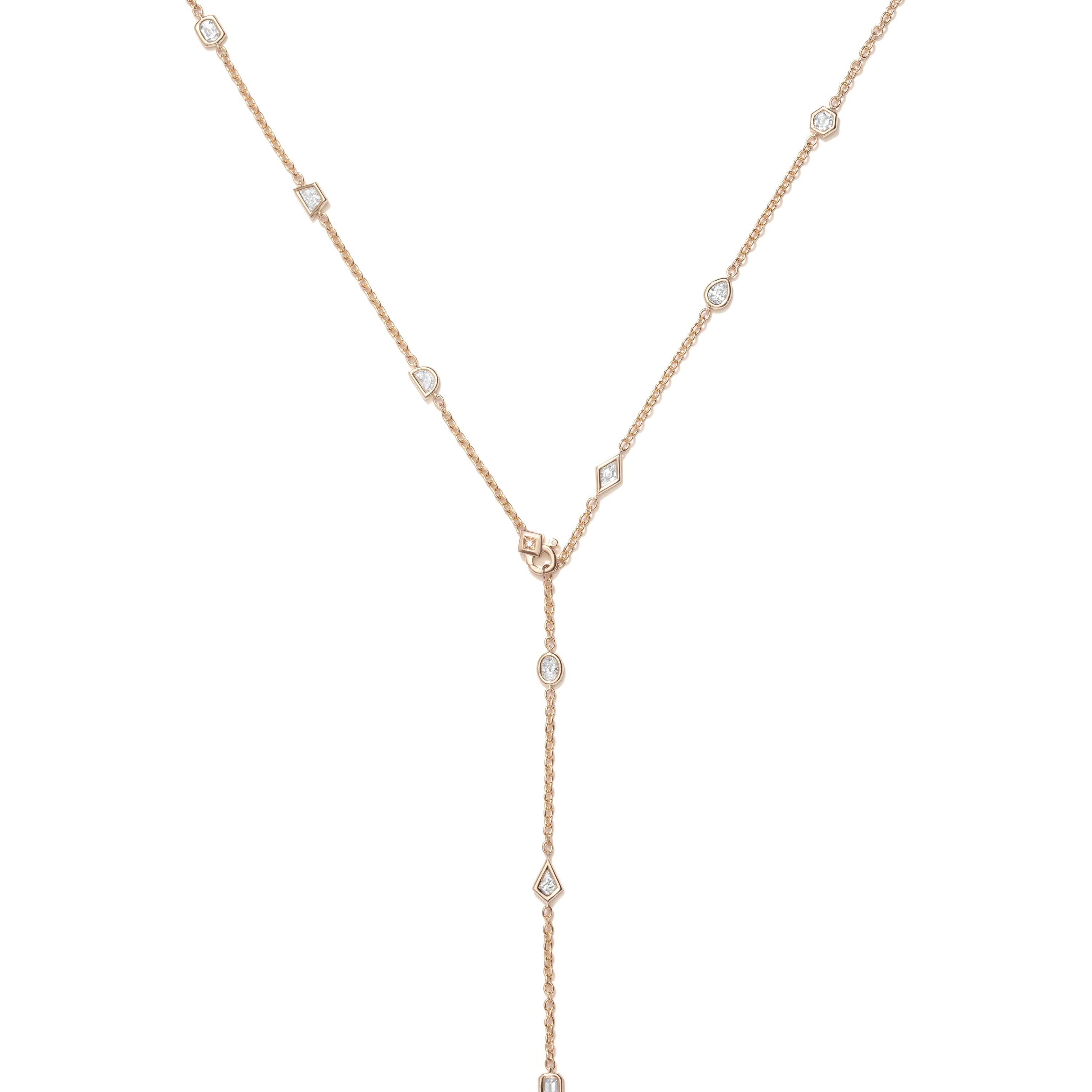 Azadi Puff-Set Convertible Body Chain by Shahla Karimi on white background