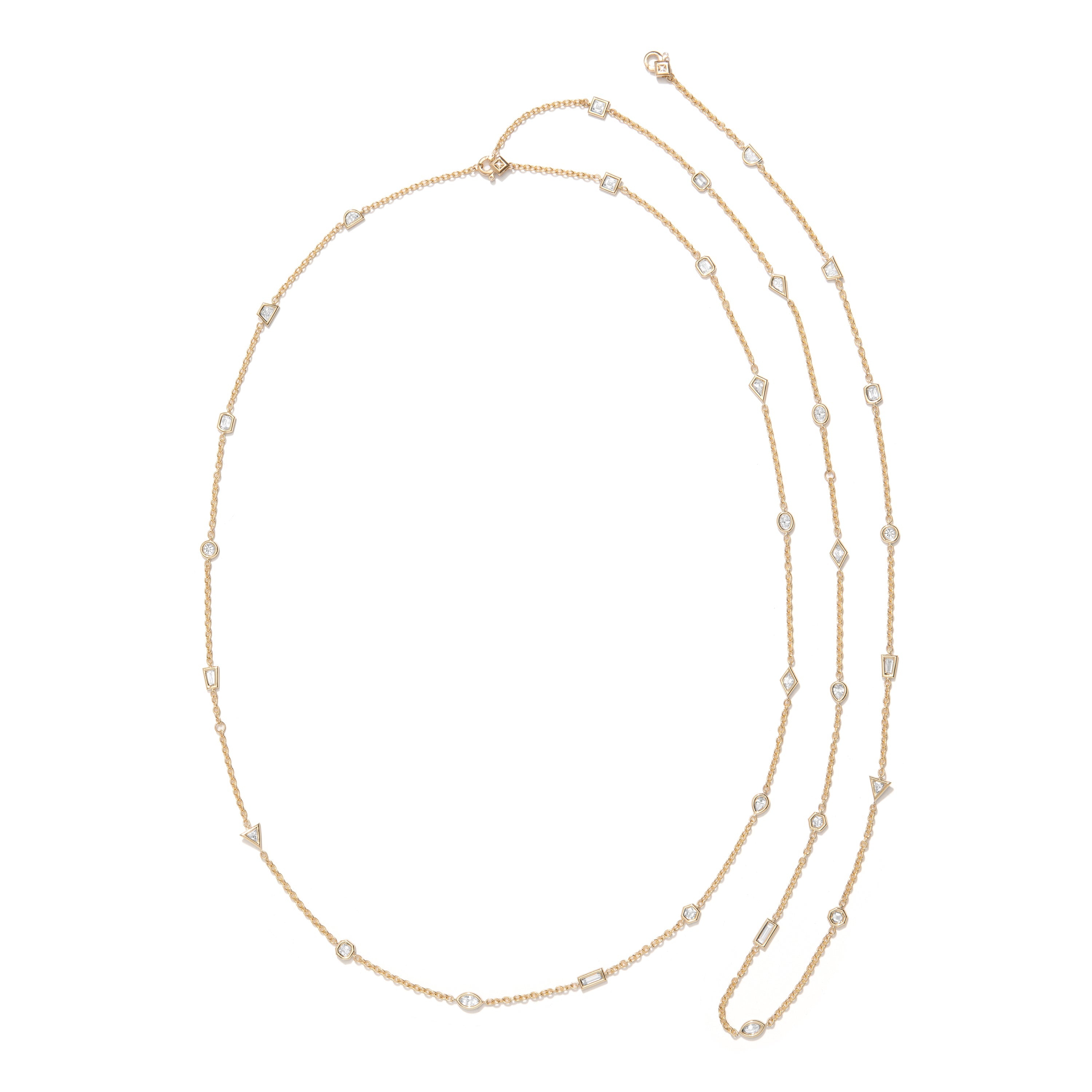 Azadi Puff-Set Convertible Body Chain by Shahla Karimi on white background