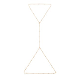 Azadi Puff-Set Convertible Body Chain by Shahla Karimi on white background