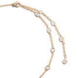 Azadi Puff-Set Convertible Necklace by Shahla Karimi on white background