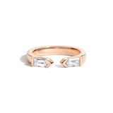 Shahla Karimi Carre & Baguettes Jenga Ring 14K Rose Gold