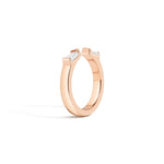 Shahla Karimi Carre & Baguettes Jenga Ring 14K Rose Gold