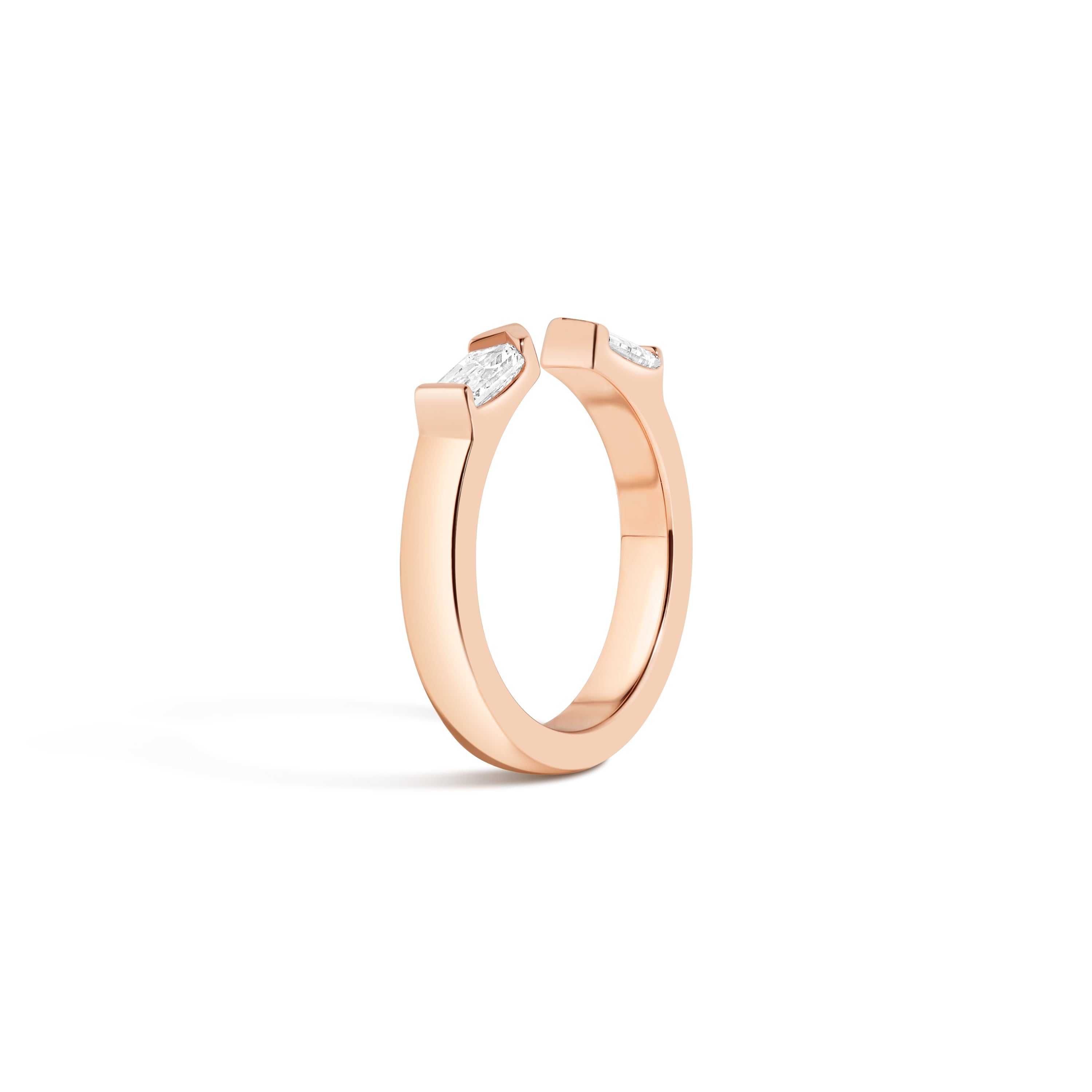 Shahla Karimi Carre & Baguettes Jenga Ring 14K Rose Gold