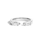 Shahla Karimi Carre & Baguettes Jenga Ring 14K White Gold