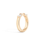Shahla Karimi Carre & Baguettes Jenga Ring 14K Yellow Gold