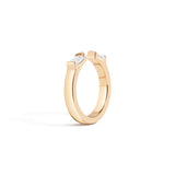 Shahla Karimi Carre & Baguettes Jenga Ring 14K Yellow Gold
