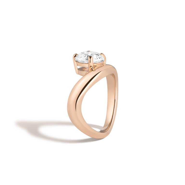 Shahla Karimi Cloud Collection Round Ring 14K Rose Gold