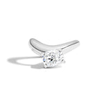 Cloud Offset Cushion Ring by Shahla Karimi on white background