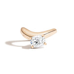 Cloud Offset Cushion Ring by Shahla Karimi on white background