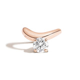 Cloud Offset Round Ring by Shahla Karimi on white background