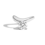 Cloud Offset Round Ring by Shahla Karimi on white background