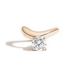 Cloud Offset Round Ring by Shahla Karimi on white background