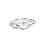 Shahla Karimi East-West Antique Pill Ring 14K White Gold