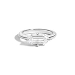 Shahla Karimi East-West Step Cut Octagon Ring 14K White Gold