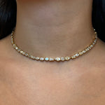 Shahla Karimi Jewelry Azadi Tennis Necklace 14K Yellow Gold