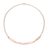 Gillian x Shahla Letter Necklace 14K Rose Gold