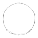 Gillian X Shahla Necklace Letter 14K White Gold