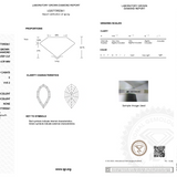 Diamond grading report with IGI logo on a white background