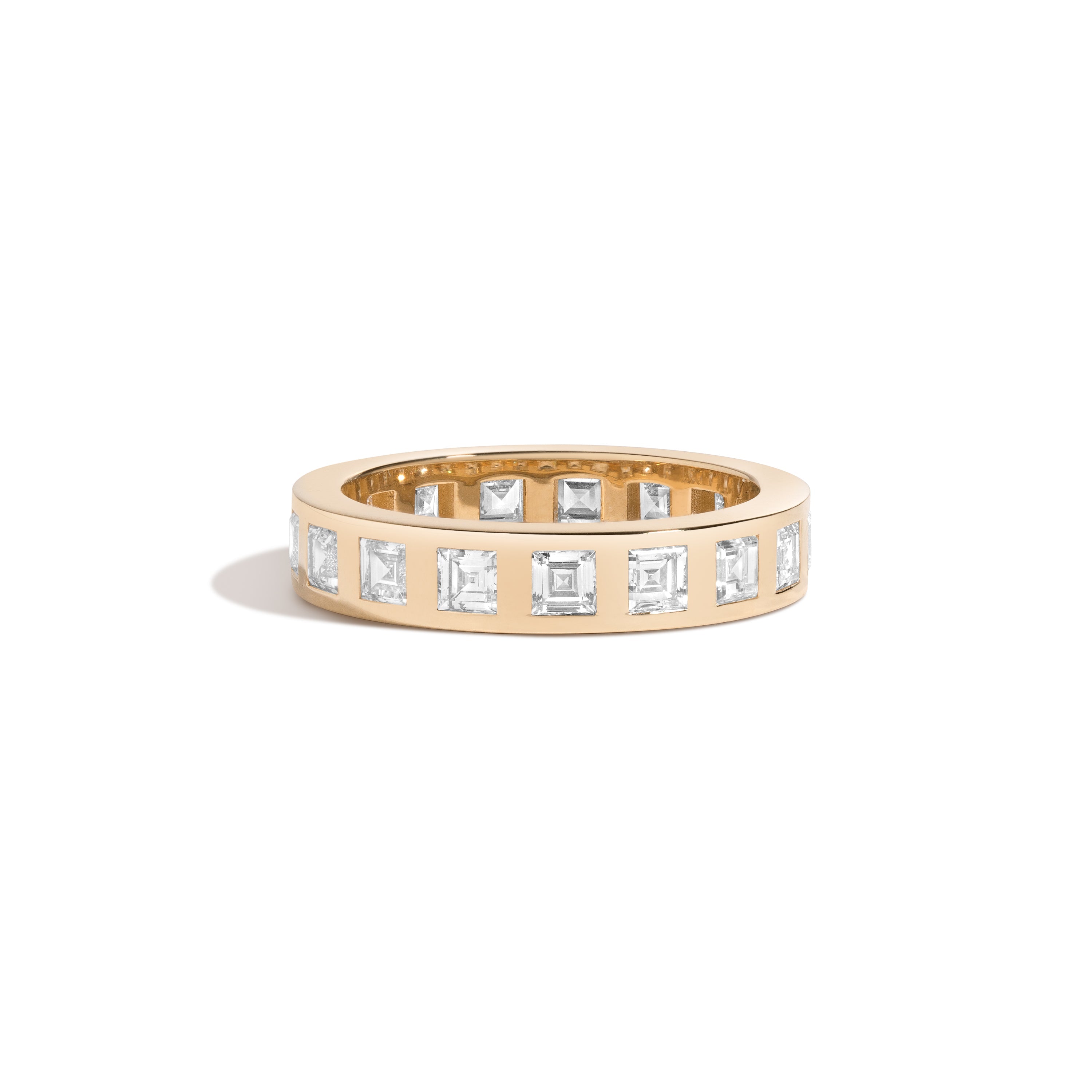 JOON Carre Eternity Ring 14K Yellow Gold