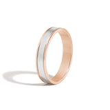 JOON 2-Tone 4mm Band 14K Rose + White Gold