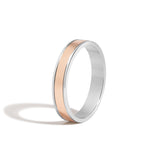 JOON 2-Tone 4mm Band 14K White + Rose Gold