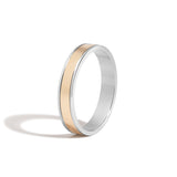JOON 2-Tone 4mm Band 14K White + Yellow Gold