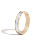 JOON 2-Tone 4mm Band 14K Yellow + White Gold