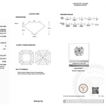 Diamond certification with IGI logo on white background