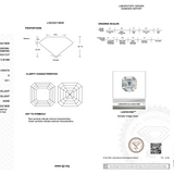 Diamond certification with IGI logo on white background