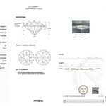 Diamond grading report with IGI logo on a white background