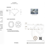Diamond grading report with IGI logo on a white background